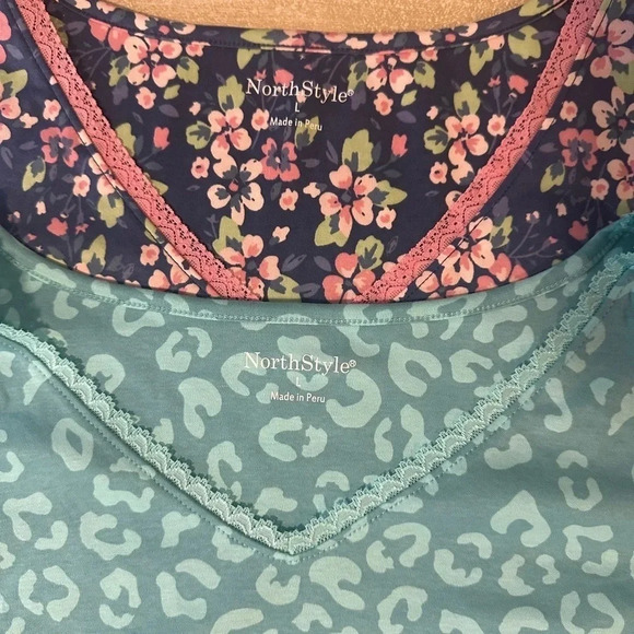 Lot Of 2 NorthStyle Peruvian Cotton Nightgowns Size Large retails $65 Each - Picture 16 of 16